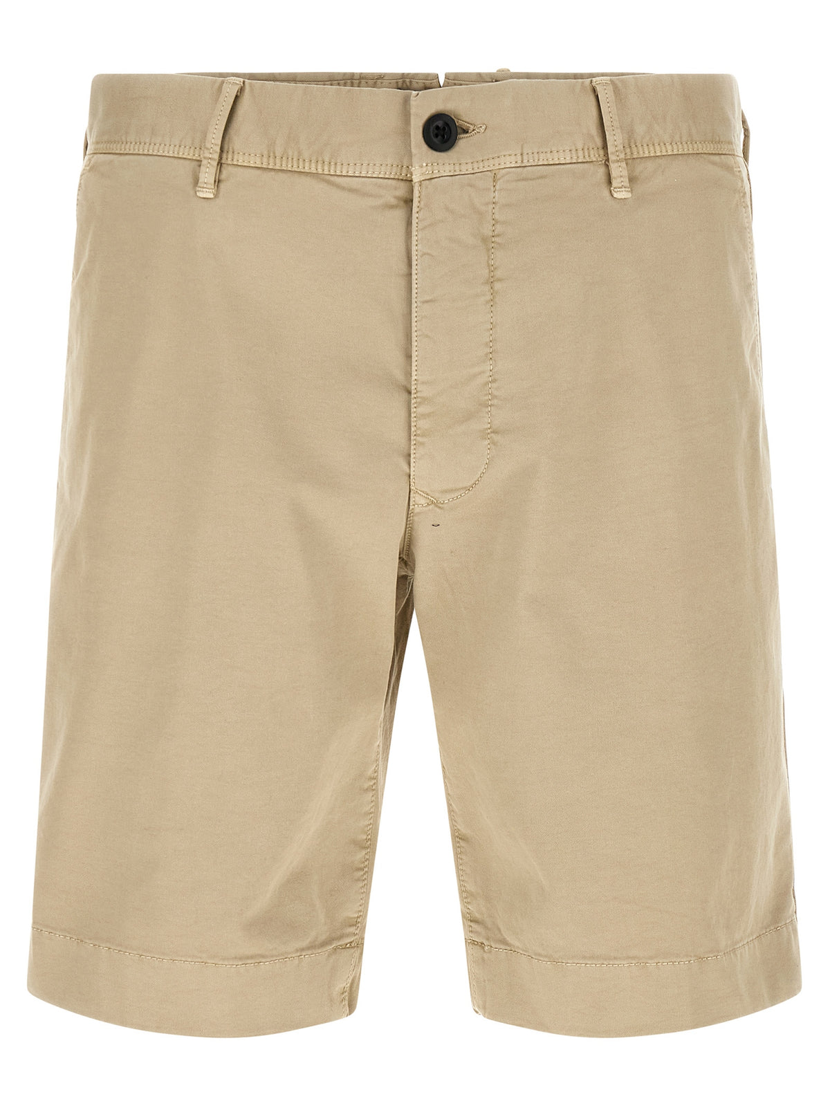 Shorts bermudas Incotex en coton beige