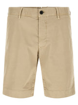 Shorts bermudas Incotex en coton beige