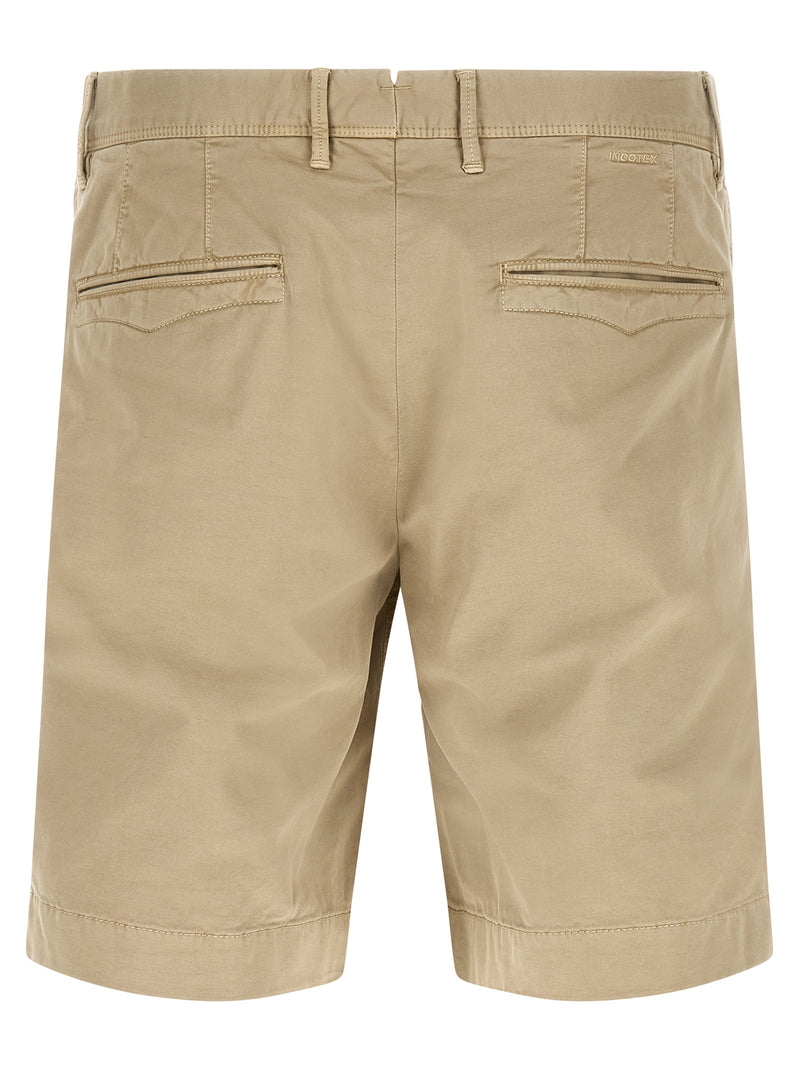 Incotex Beige Cotton Bermuda Shorts