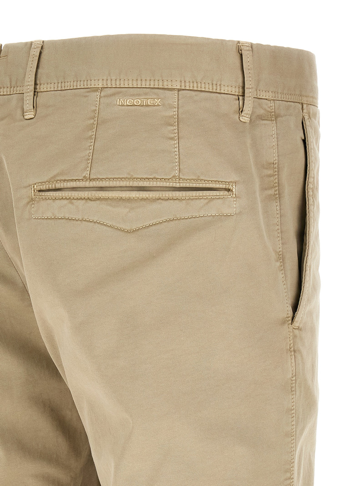 Shorts bermudas Incotex en coton beige