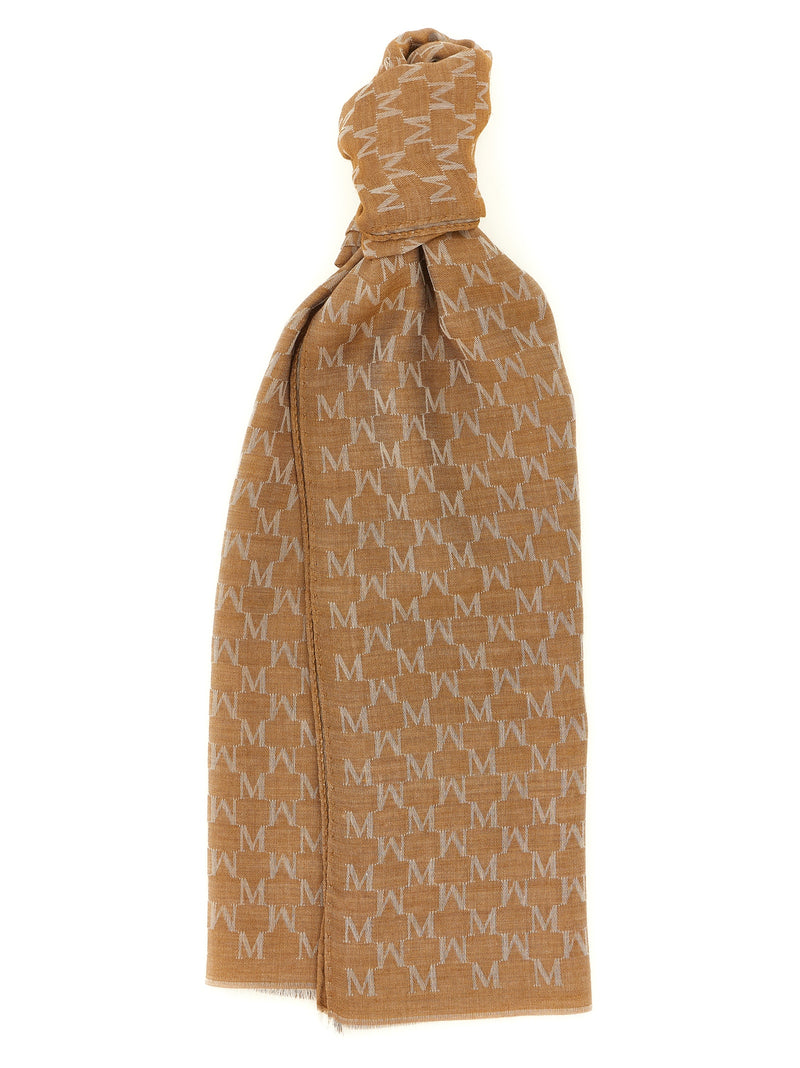 Max Mara MxaPaniere Brown Cotton Foulard