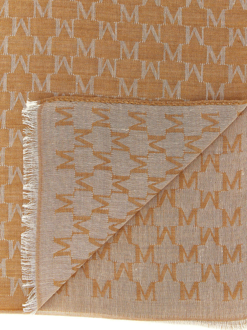 Max Mara MxaPaniere Brown Cotton Foulard