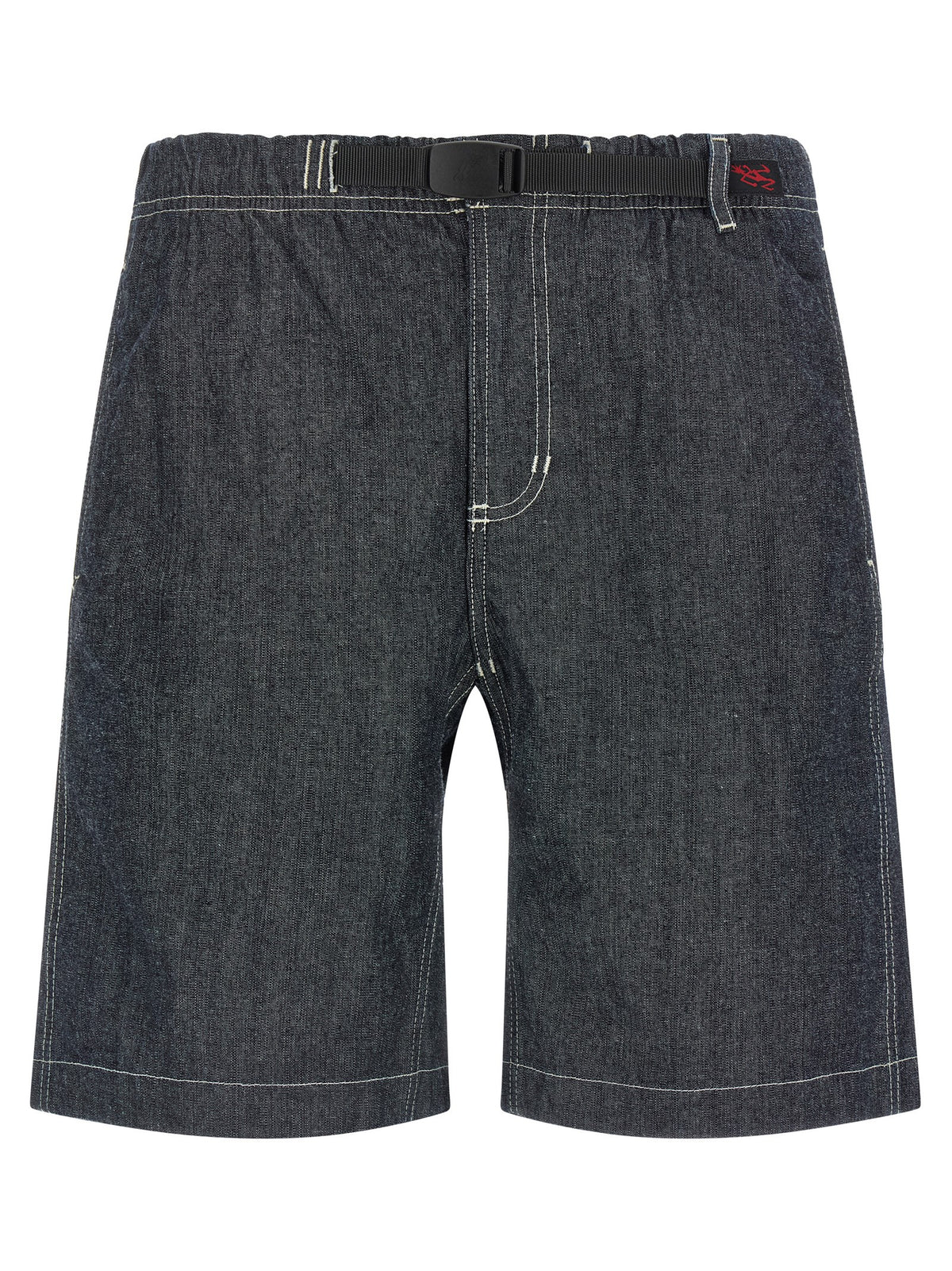 Shorts Bermuda en coton bleu Gramicci