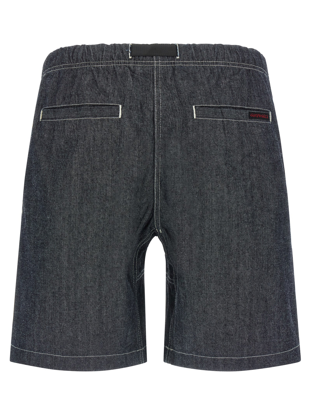 Shorts Bermuda en coton bleu Gramicci