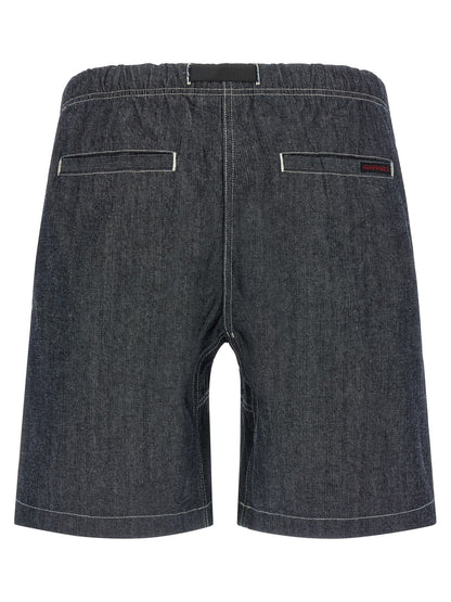 Gramicci Blue Cotton Bermuda Shorts