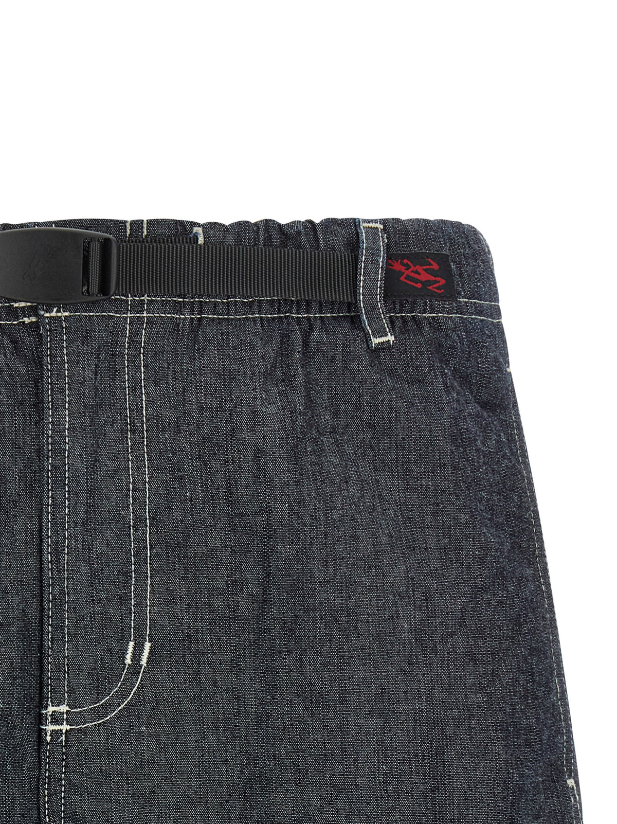 Shorts Bermuda en coton bleu Gramicci