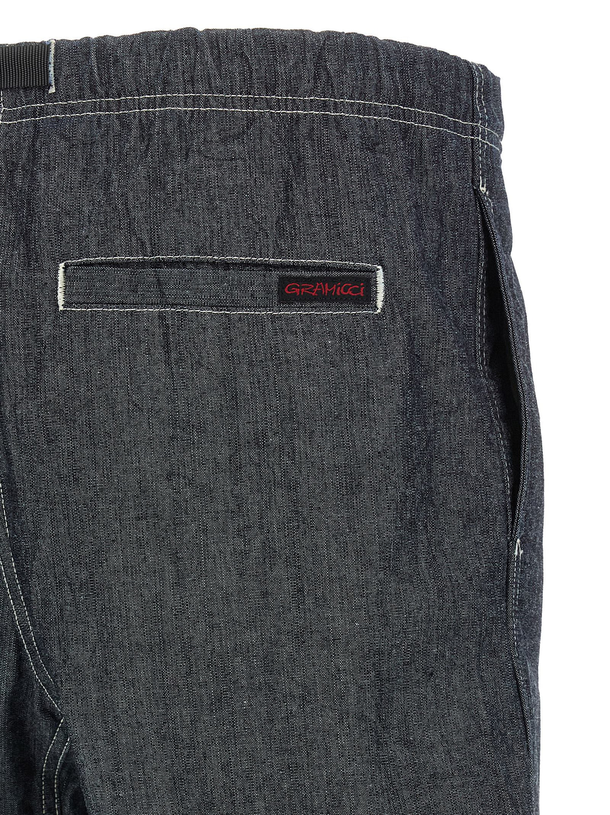 Shorts Bermuda en coton bleu Gramicci