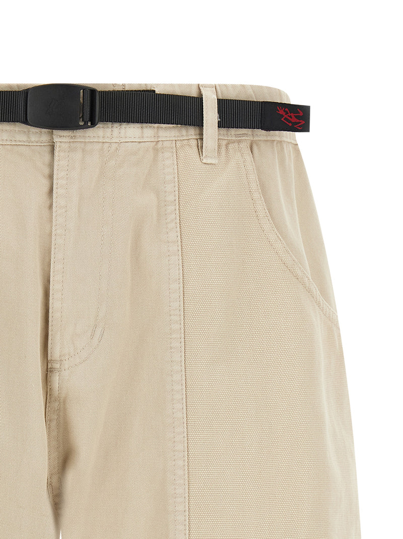 Gramicci Beige Cotton Bermuda Shorts for Men