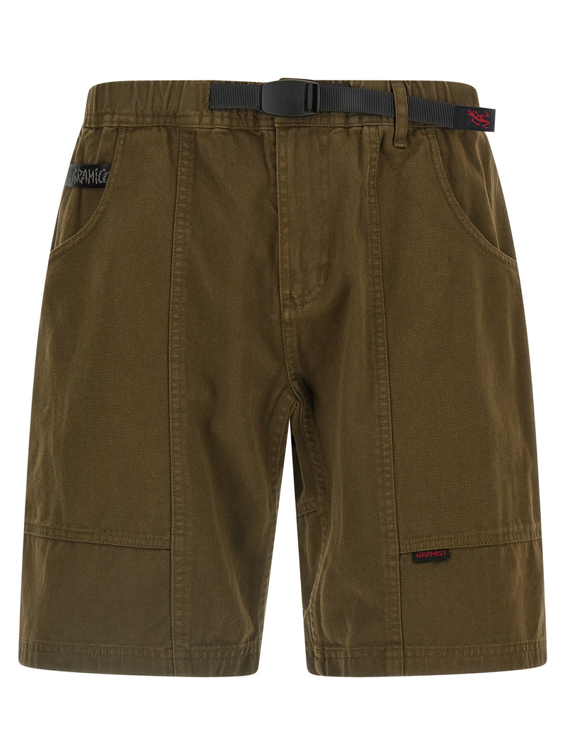 Shorts Bermudes en coton marron Gramicci