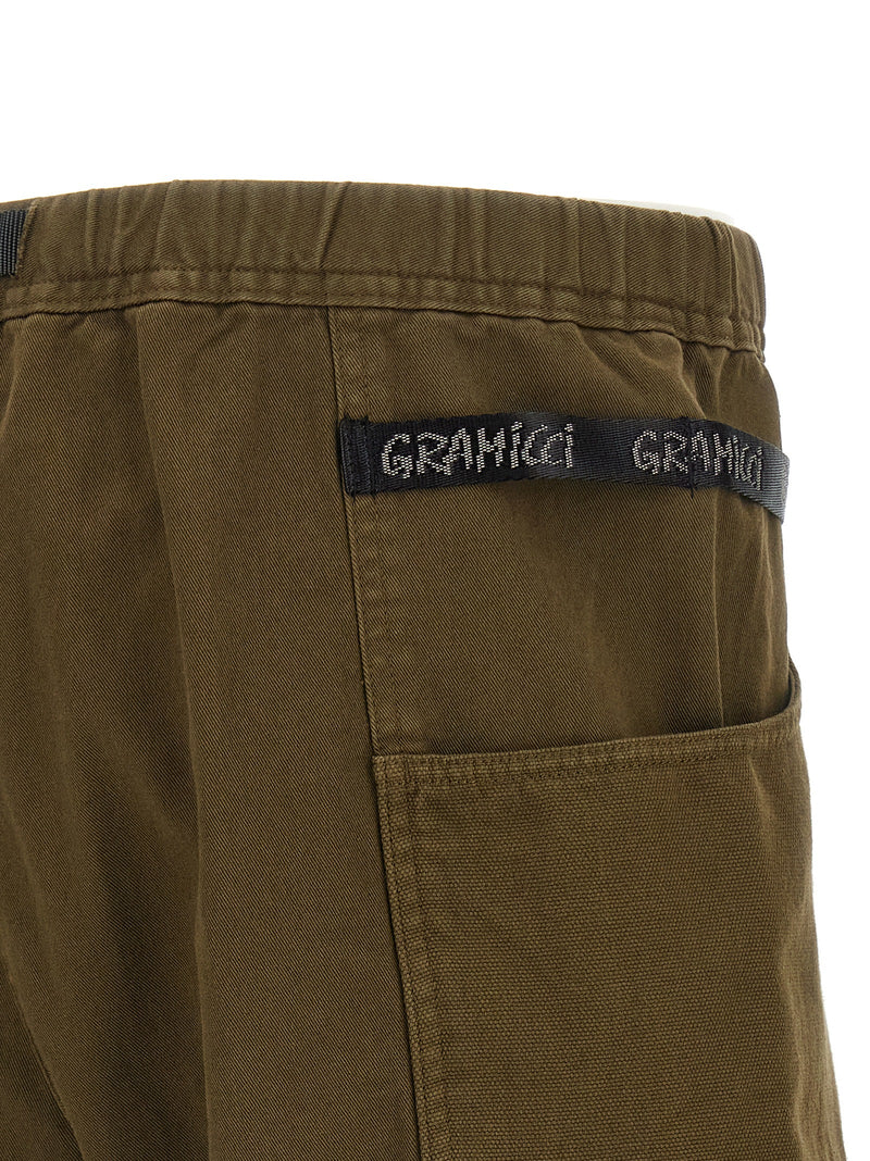 Shorts Bermudes en coton marron Gramicci
