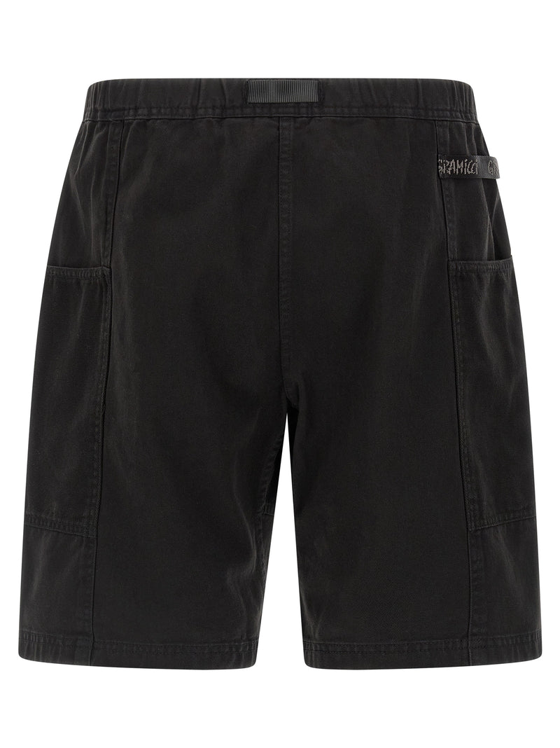 Gramicci Gadget Black Cotton Bermuda Shorts for Men