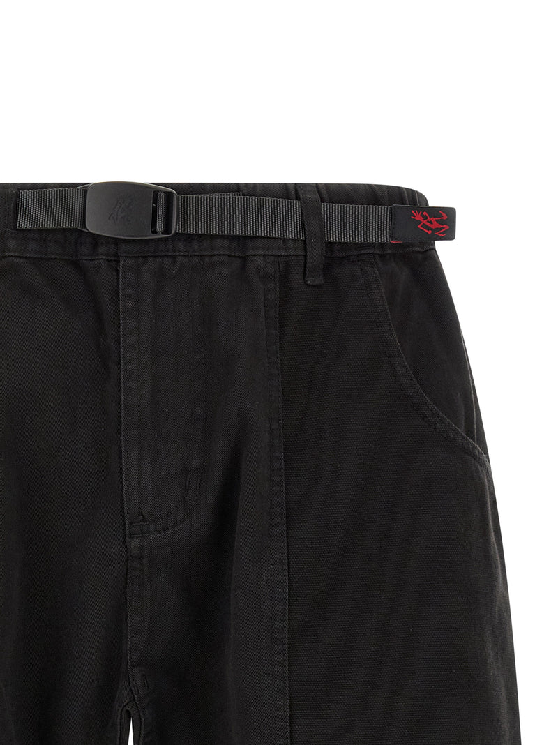 Gramicci Gadget Black Cotton Bermuda Shorts for Men