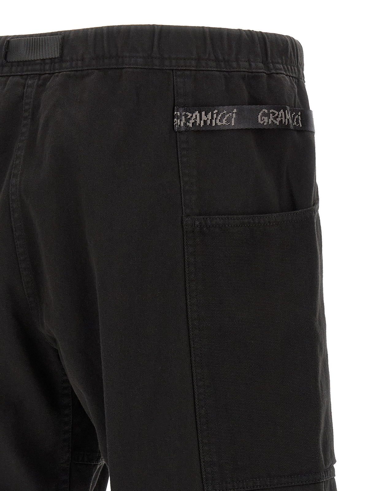 Gramicci Gadget Black Cotton Bermuda Shorts for Men
