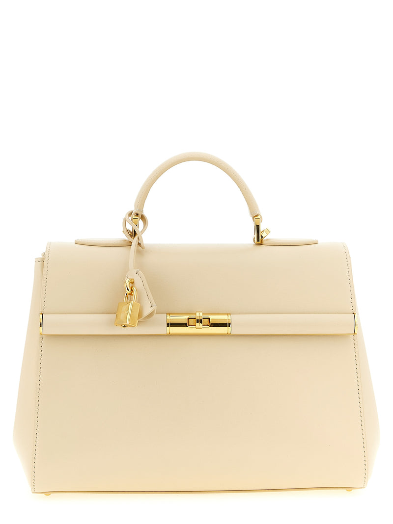 Dolce & Gabbana Marlene White Lamb Leather Handbag