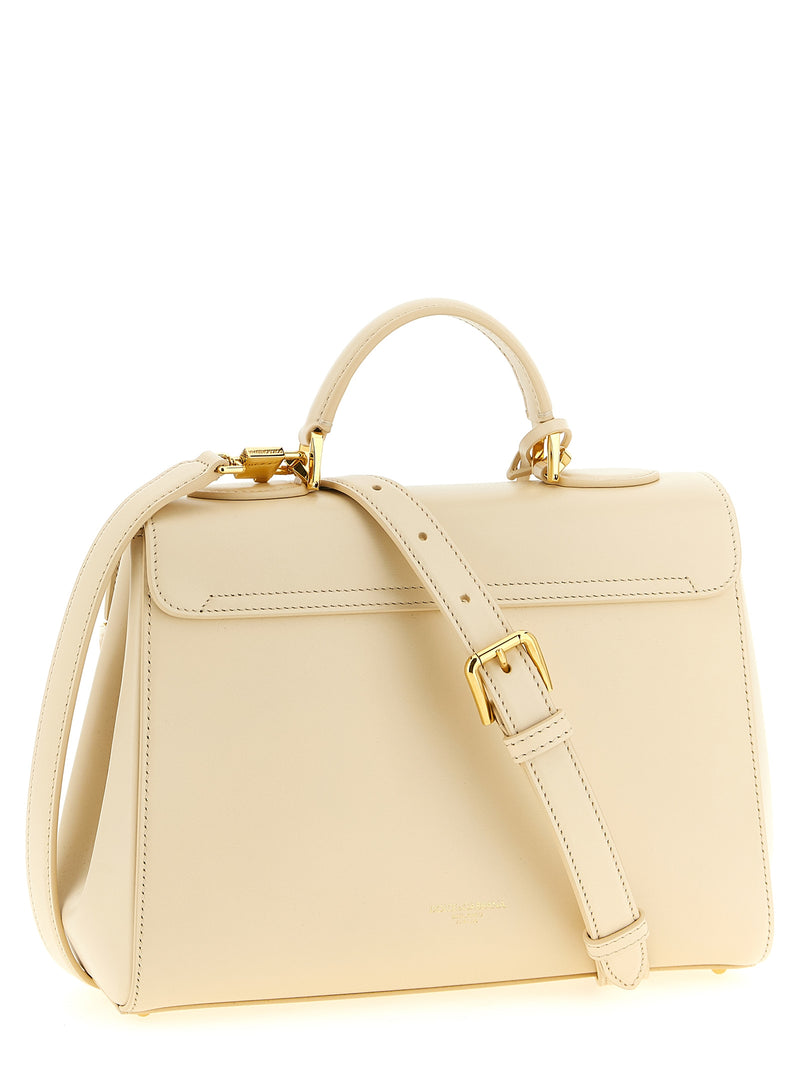 Dolce & Gabbana Marlene White Lamb Leather Handbag