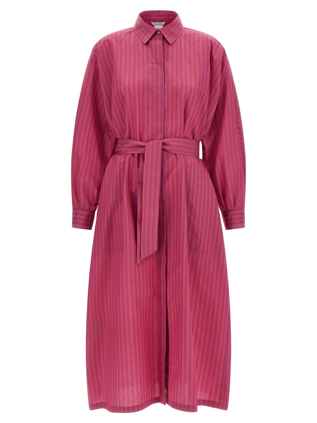Robe longue Max Mara en coton violet