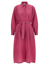 Robe longue Max Mara en coton violet