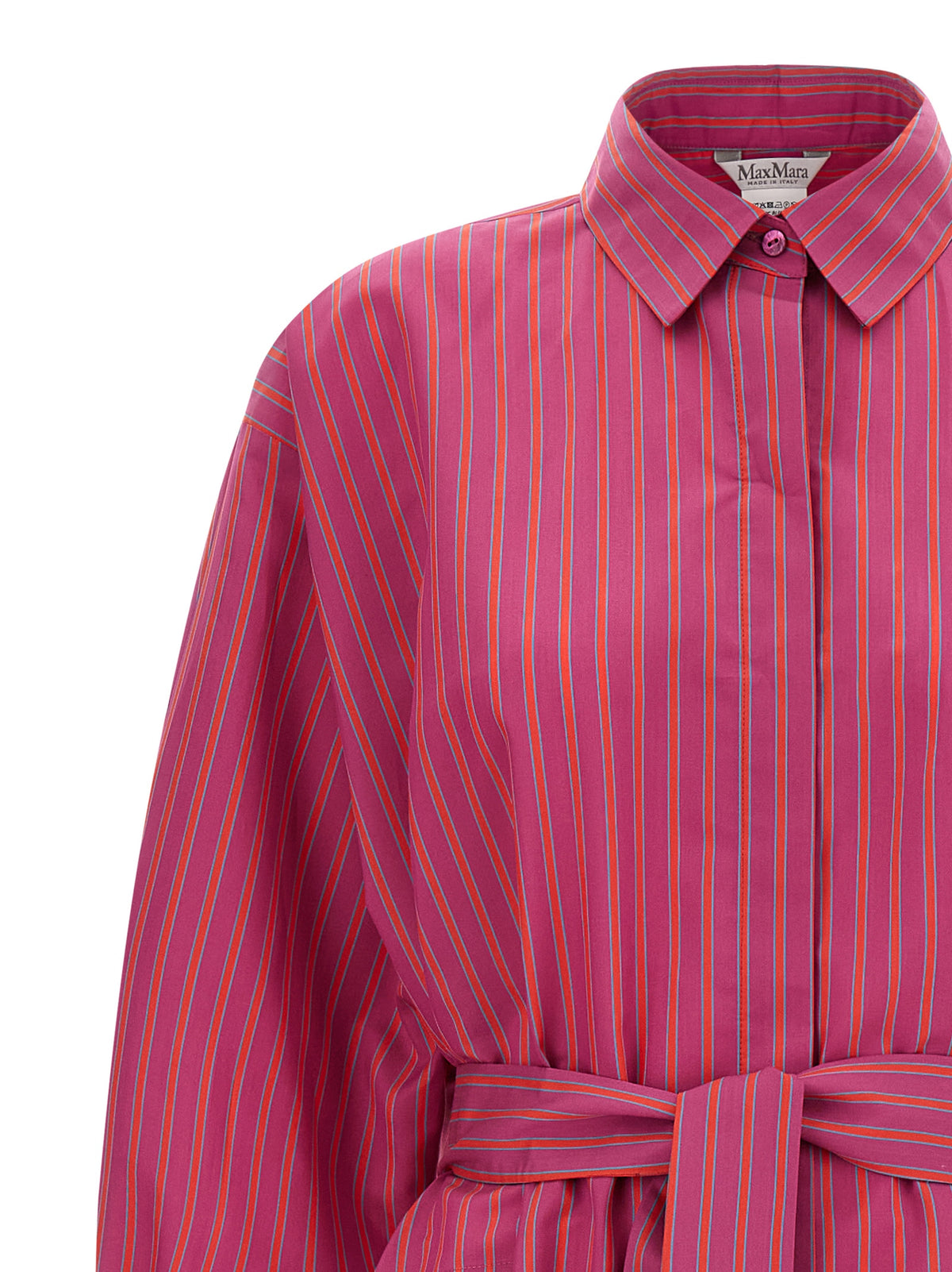 Robe longue Max Mara en coton violet