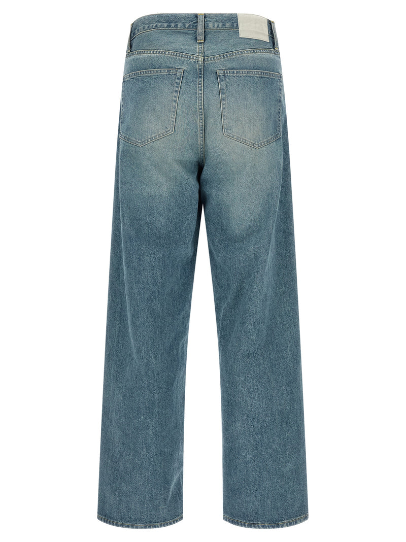 SSSTEIN Blue Cotton Jeans Denim for Men