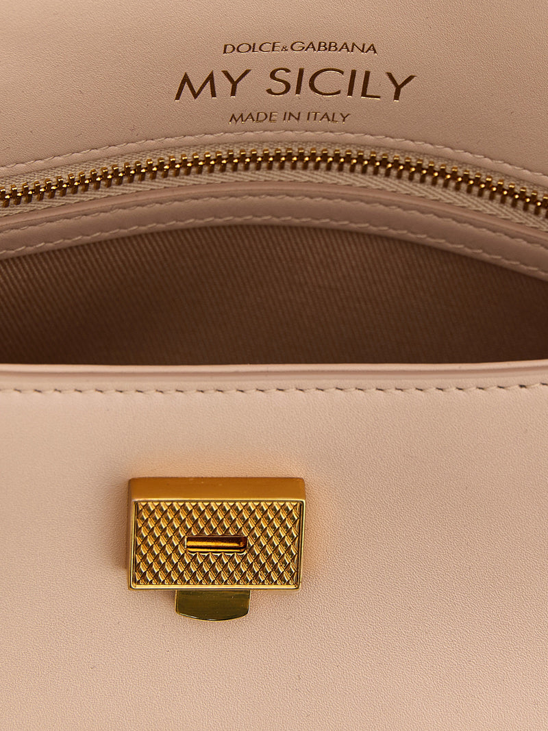 Dolce & Gabbana My Sicily Multicolor Calfskin Handbag