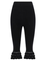 Ganni Pantalon décontracté en coton biologique noir