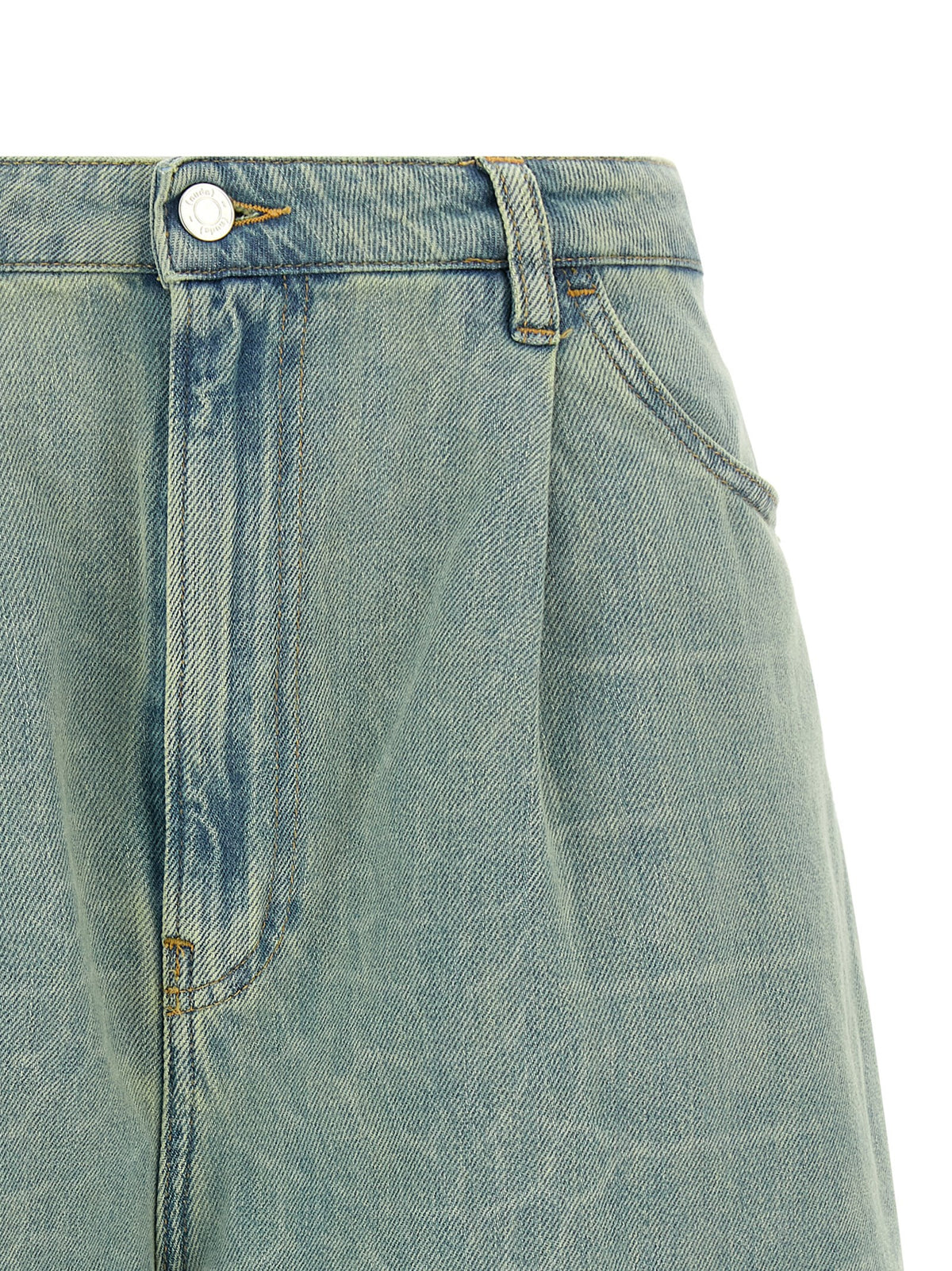 Short Bermuda en coton bleu NUDE