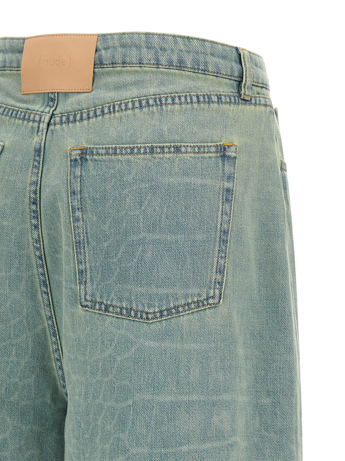 Short Bermuda en coton bleu NUDE