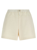 Shorts Bermudas Moncler en Polyester Blanc