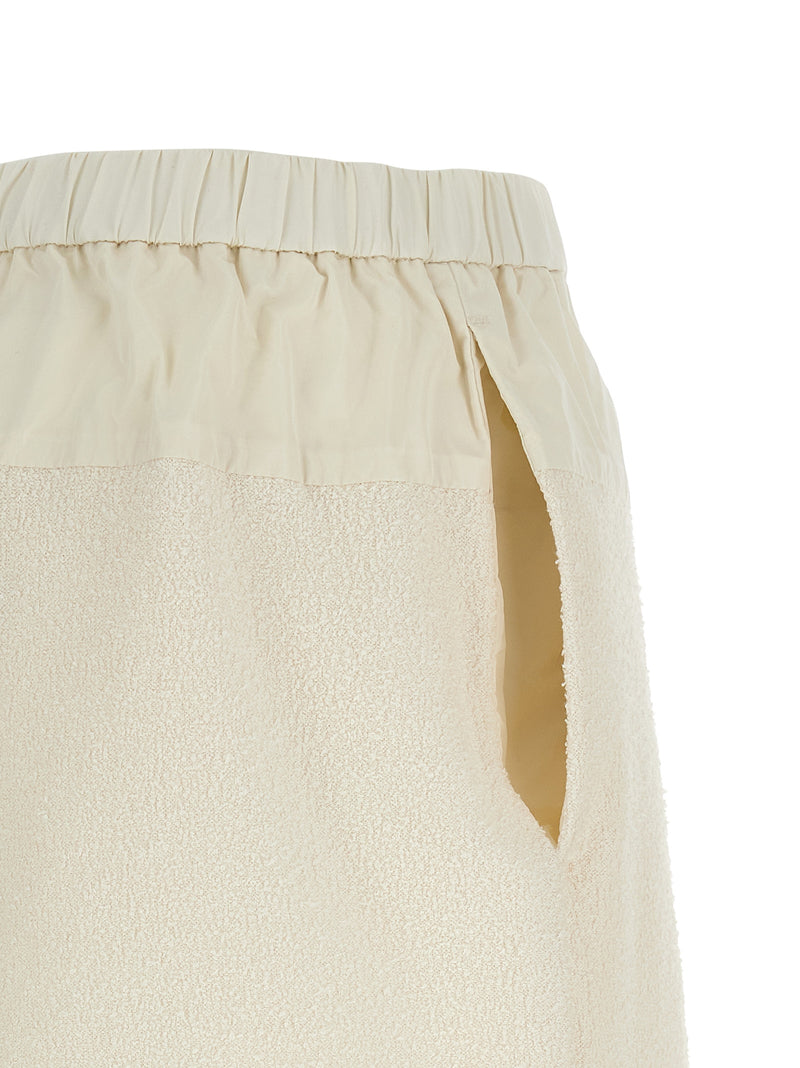 Shorts Bermudas Moncler en Polyester Blanc