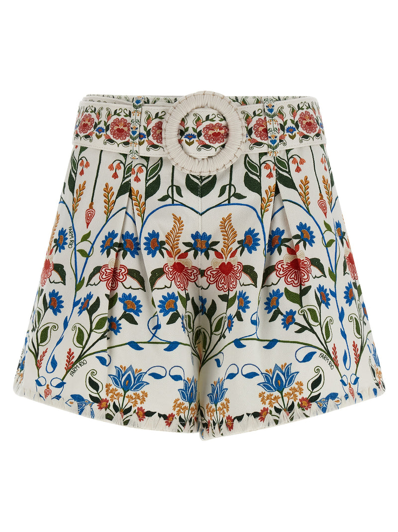 Shorts bermudas en coton multicolores FARM RIO