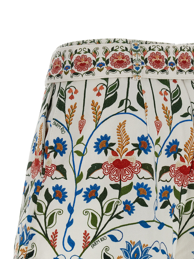 Shorts bermudas en coton multicolores FARM RIO