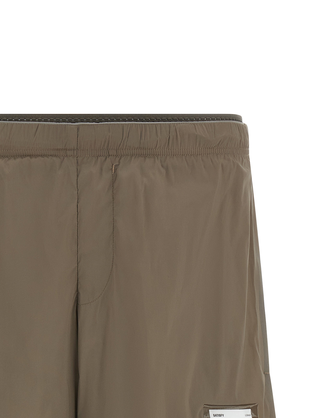 SATISFY Brown Nylon Bermuda Shorts