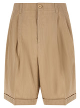 Short Bermuda en lin beige Jacquemus