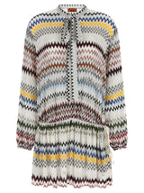 Missoni White Viscose Short Dress - Chic Elegance for Every Occasion