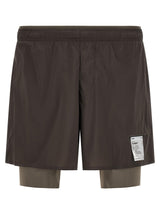 Shorts bermuda en nylon gris SATISFY
