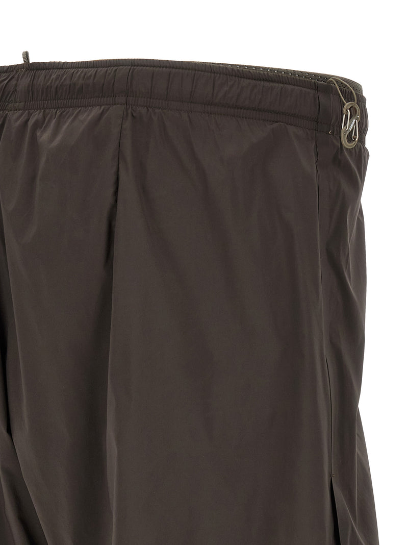 SATISFY Gray Nylon Bermuda Shorts