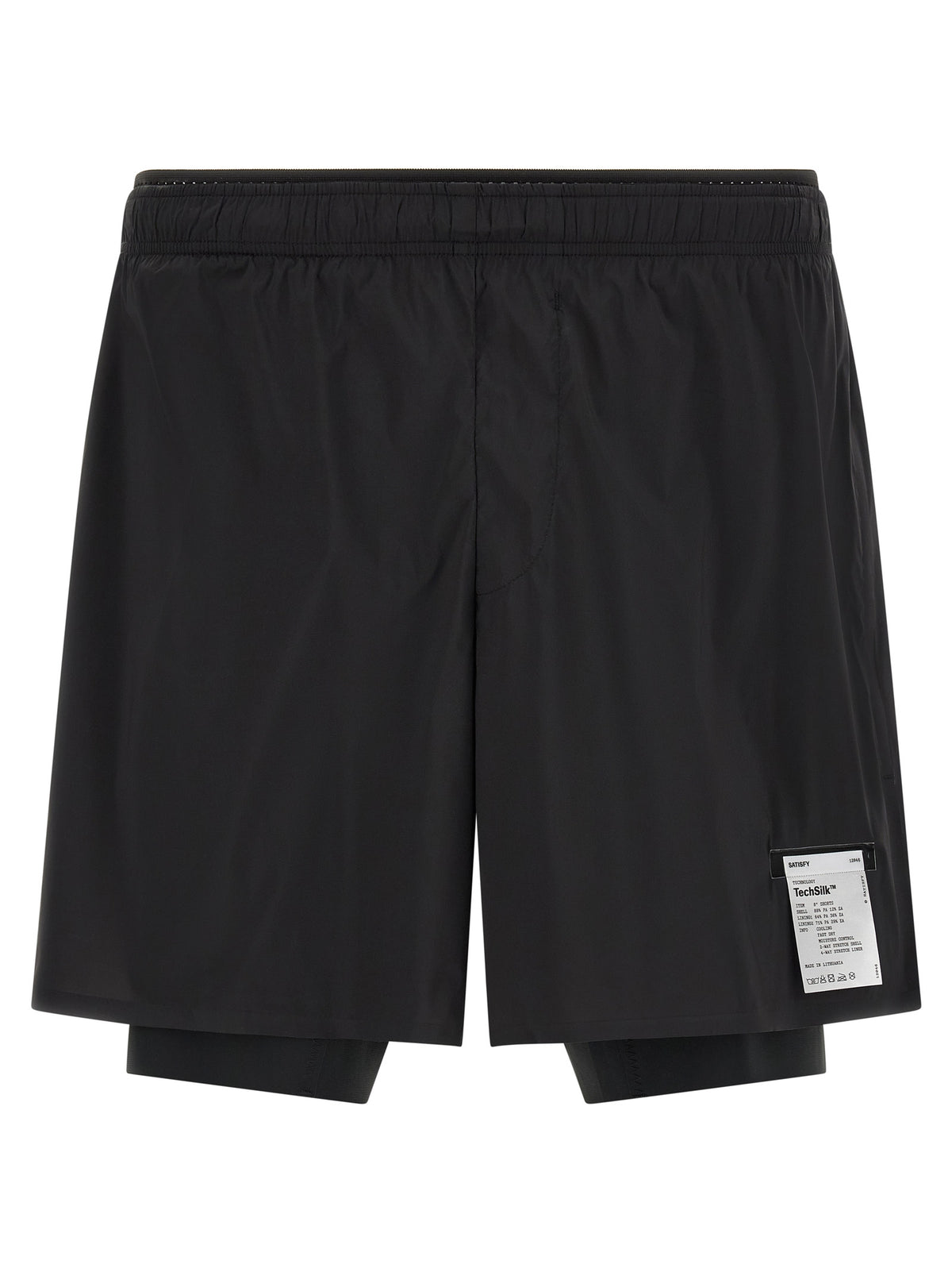 SATISFY Short Bermuda Noir en Nylon