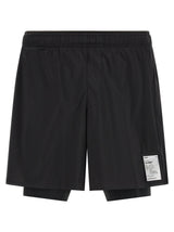 SATISFY Short Bermuda Noir en Nylon