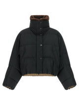 Brunello Cucinelli Black Cotton Full-Length Jacket