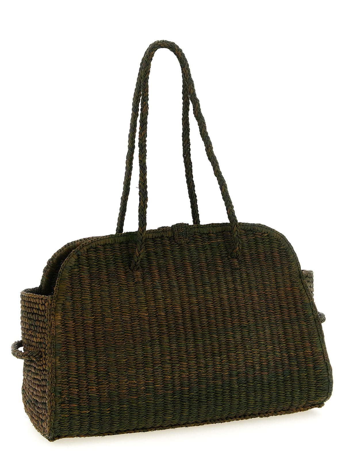 Sac cabas bicolore en raphia Jacquemus