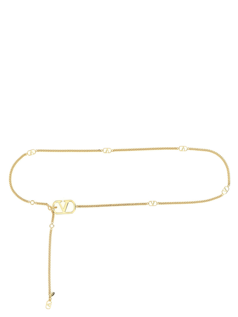 Valentino Garavani Gold Brass Regular Belt