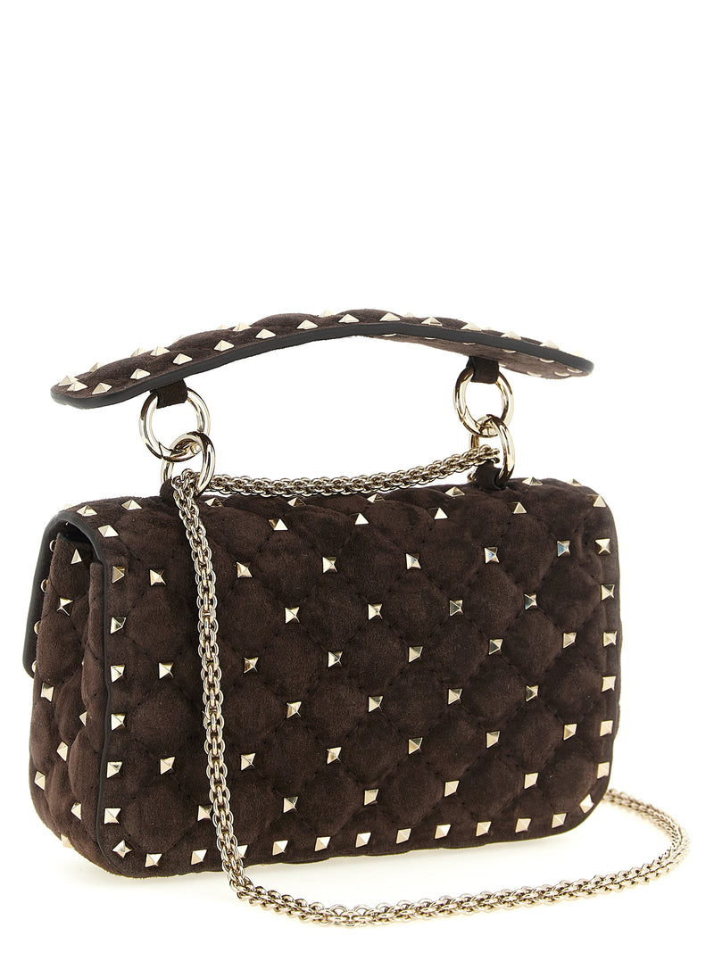 Sac à bandoulière Valentino Garavani en cuir de veau marron
