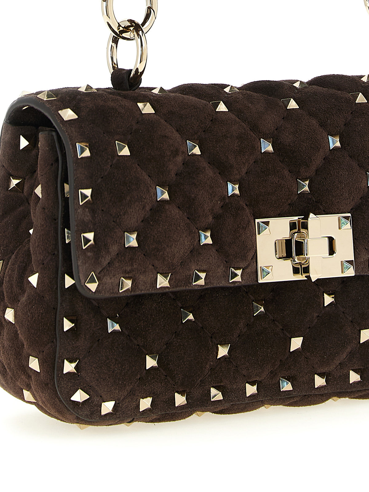 Sac à bandoulière Valentino Garavani en cuir de veau marron
