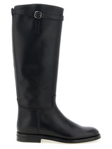 Church's Black Calfskin Over The Knee