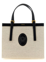 Versace Beige Leather Tote Bag
