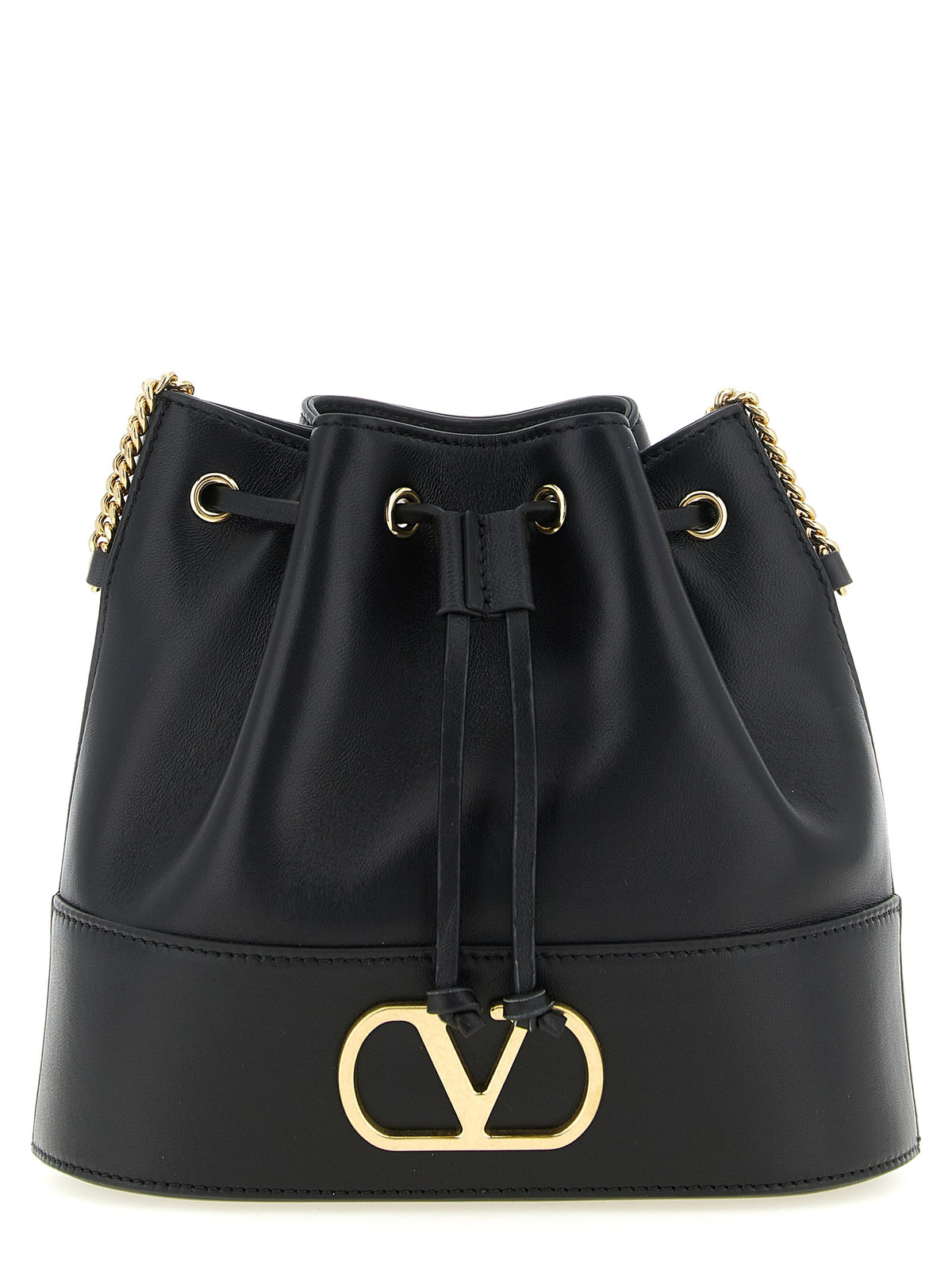 Sac bandoulière Valentino Garavani en cuir d'agneau noir