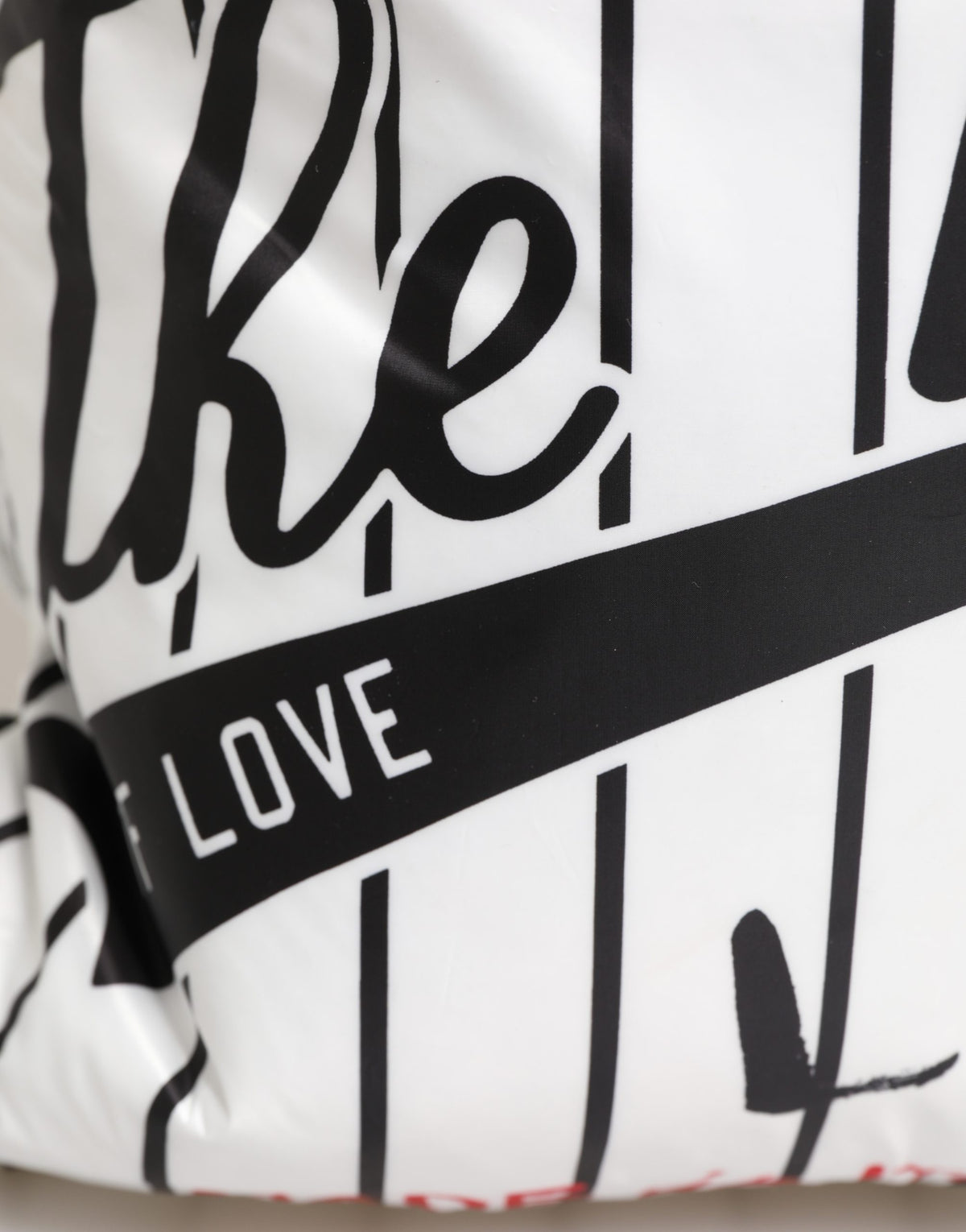 Dolce & Gabbana The King of Love Black White Striped Backpack