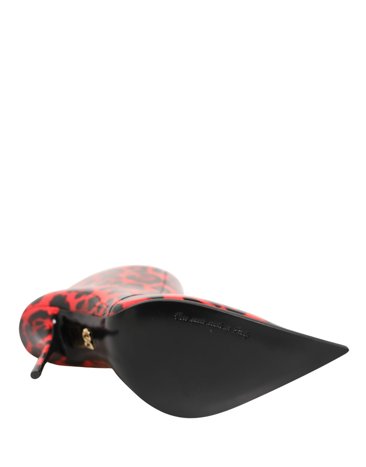 Dolce & Gabbana Red Leopard Cardinale Ankle Boots Shoes