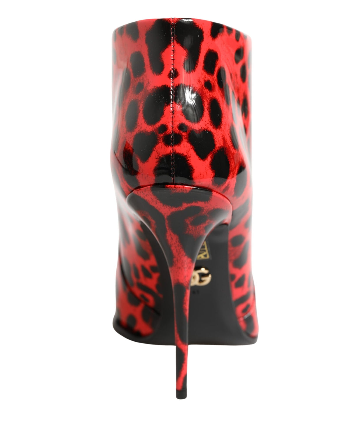 Dolce & Gabbana Red Leopard Cardinale Ankle Boots Shoes