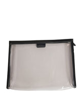 Dolce & Gabbana Transparent PVC Clutch Pouch Purse Branded Logo Plaque Bag